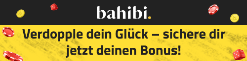 bahibi-boni Bahibi Schweiz Bonusbanner mit Casinochips und Würfeln